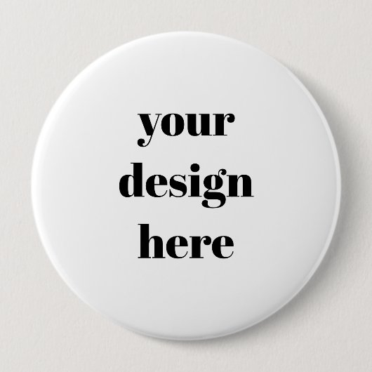 Personalize or Customize  Ronde Button 4,0 Cm (Voorkant)