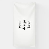 Personalize or Customize  Spandoek (Verticaal)