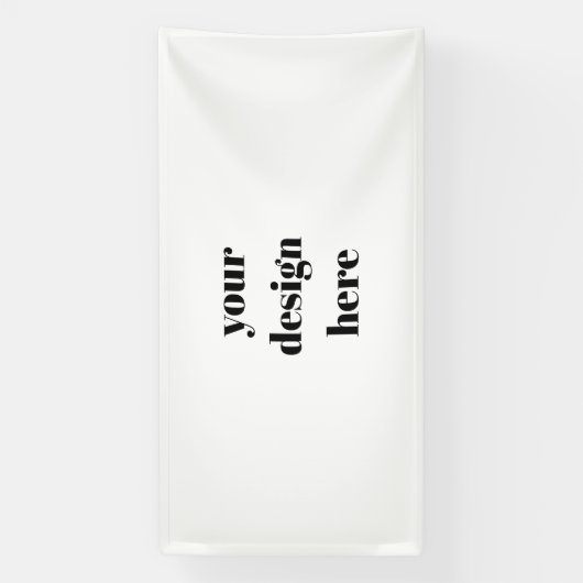 Personalize or Customize Spandoek (Verticaal)