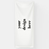 Personalize or Customize  Spandoek (Verticaal)