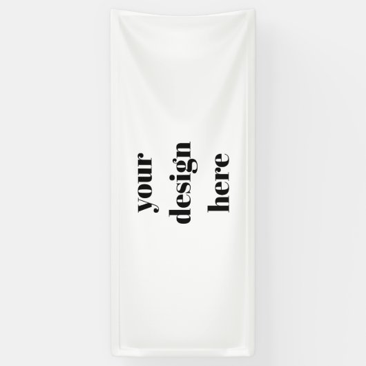 Personalize or Customize  Spandoek (Verticaal)