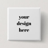 Personalize or Customize  Vierkante Button 5,1 Cm (Voorkant)