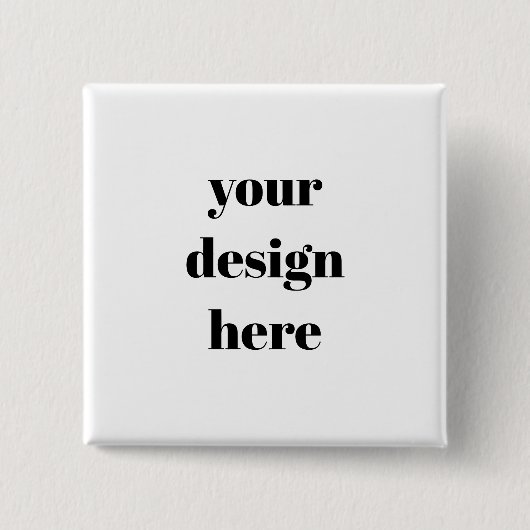 Personalize or Customize  Vierkante Button 5,1 Cm (Voorkant)