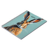 PERSONALIZE Painted Rabbit | Notebook Journal Notitieboek (Linkerzijde)