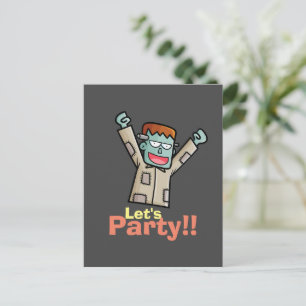 Personalize Party Frankenstein Briefkaart