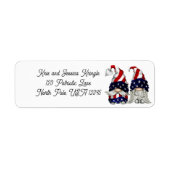 Personalize Patriotic Gnome Return Address Labels (Voorkant)