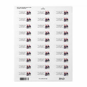Personalize Patriotic Gnome Return Address Labels (Full Sheet)