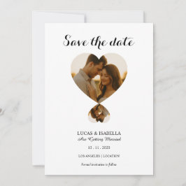 Personalize Photo save the date card Kaart