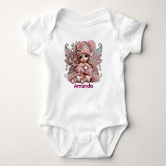 Personalize Pink Fairy  Romper