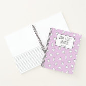 Personalize Polar Bear Pink Baby's First Journal Notitieboek (Binnen)