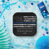Personalize police officer gift papieren bordje (Feest)