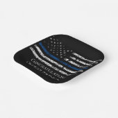 Personalize police officer gift papieren bordje (Gebogen)