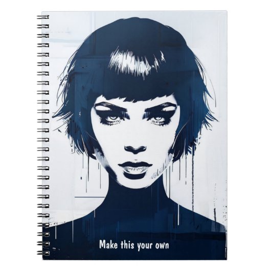 PERSONALIZE Portrait Stay Focused | Notebook Notitieboek (Voorkant)