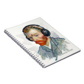 Personalize Rocking Vincent Portrait Notebook Notitieboek (Rechterzijde)