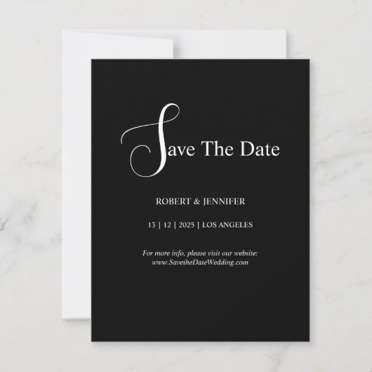 Personalize save the date cards kaart (Voorkant)