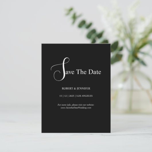 Personalize  save the date cards kaart (Staand voorkant)