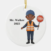Personalize School Crossing Guard Ceramic Ornament (Voorkant)