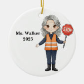 Personalize School Crossing Guard Keramisch Ornament (Voorkant)