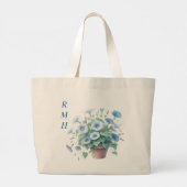 Personalize September Morning Glory Tote Bag (Achterkant)