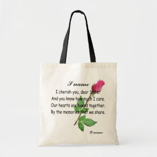 PERSONALIZE SISTER - BAG TOTE BAG