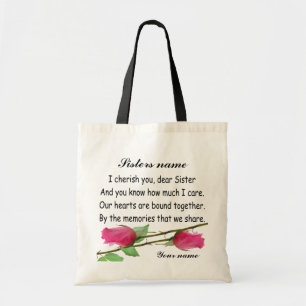 PERSONALIZE SISTER - BAG TOTE BAG