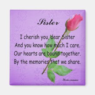 PERSONALIZE SISTER -MAGNET MAGNEET
