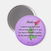 PERSONALIZE SISTER -MAGNET MAGNEET (Voorkant / Achterkant)