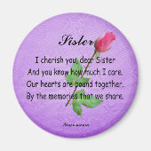 PERSONALIZE SISTER -MAGNET MAGNEET (Voorkant)