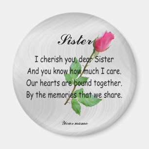 PERSONALIZE SISTER -MAGNET MAGNEET
