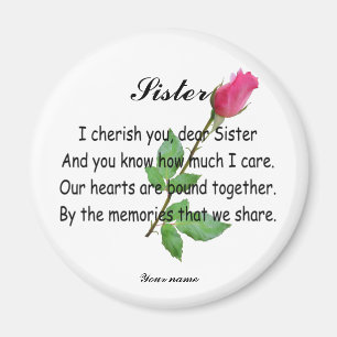 PERSONALIZE SISTER -MAGNET MAGNEET