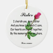 PERSONALIZE SISTER- ORNAMENT (Voorkant)