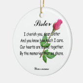 PERSONALIZE SISTER- ORNAMENT (Links)