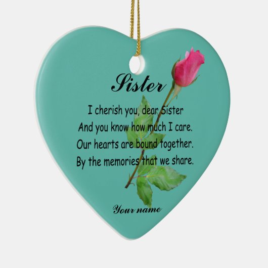 PERSONALIZE SISTER- ORNAMENT (Rechts)