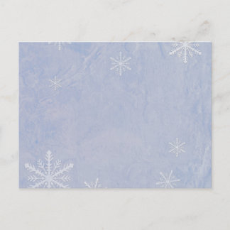 PERSONALIZE Snowflake Paper 3 - Original Blue Briefkaart