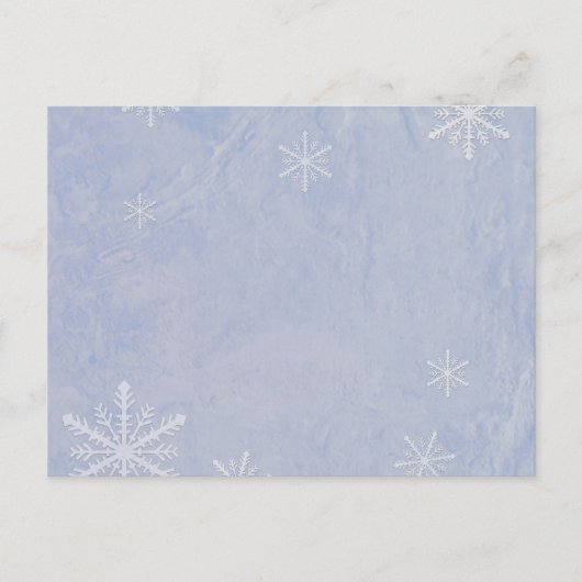 PERSONALIZE Snowflake Paper 3 - Original Blue Briefkaart (Voorkant)
