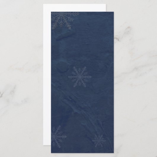 PERSONALIZE - Snowflakes 4 - Origineel Donkerblauw (Voorkant / Achterkant)