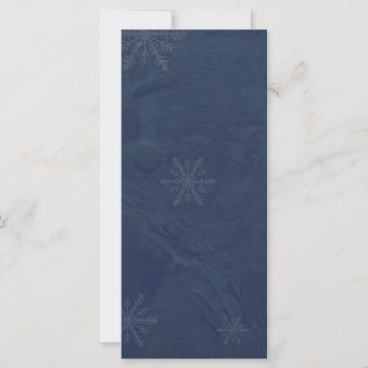 PERSONALIZE - Snowflakes 4 - Origineel Donkerblauw (Voorkant)