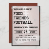 Personalize Sport Football Birthday Kaart (Voorkant / Achterkant)