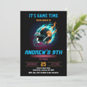 Personalize Sport Football Birthday Kaart (Staand voorkant)