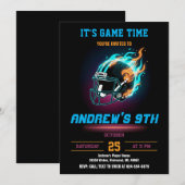 Personalize Sport Football Birthday Kaart (Voorkant / Achterkant)