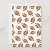 Personalize Sport Football Birthday Kaart (Achterkant)