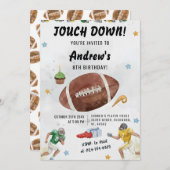 Personalize Sport Football Birthday Kaart (Voorkant / Achterkant)