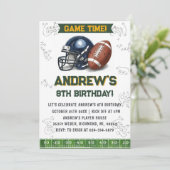 Personalize Sport Football Birthday Kaart (Staand voorkant)