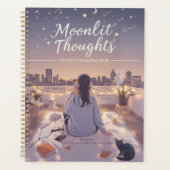 Personalize Stargazing Moonlit Cute Back to School Planner (Voorkant)