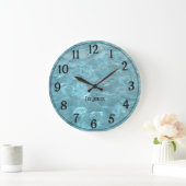 Personalize: Swimming Pool Water - Summer Abstract Grote Klok (Huis)