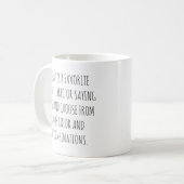 Personalize Text Mug with Your Words Customizable  Koffiemok (Voorkant links)