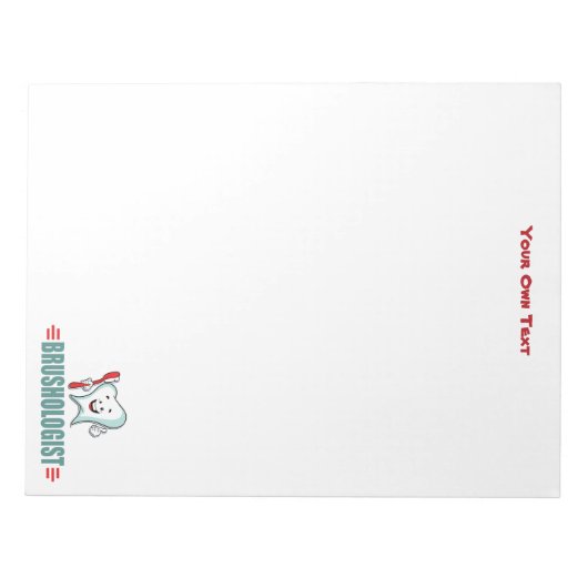 Personalize This Funny Brushing Your Teeth Notitieblok (Voorkant)