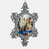 Personalize Tin Sneeuwvlok Ornament (Links)