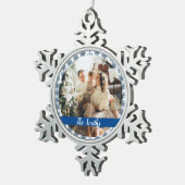 Personalize Tin Sneeuwvlok Ornament (Rechts)