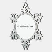 Personalize Tin Sneeuwvlok Ornament (Rechts)